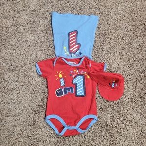 Kidtopia "I Am 1" 3 piece set, size 12-18 month